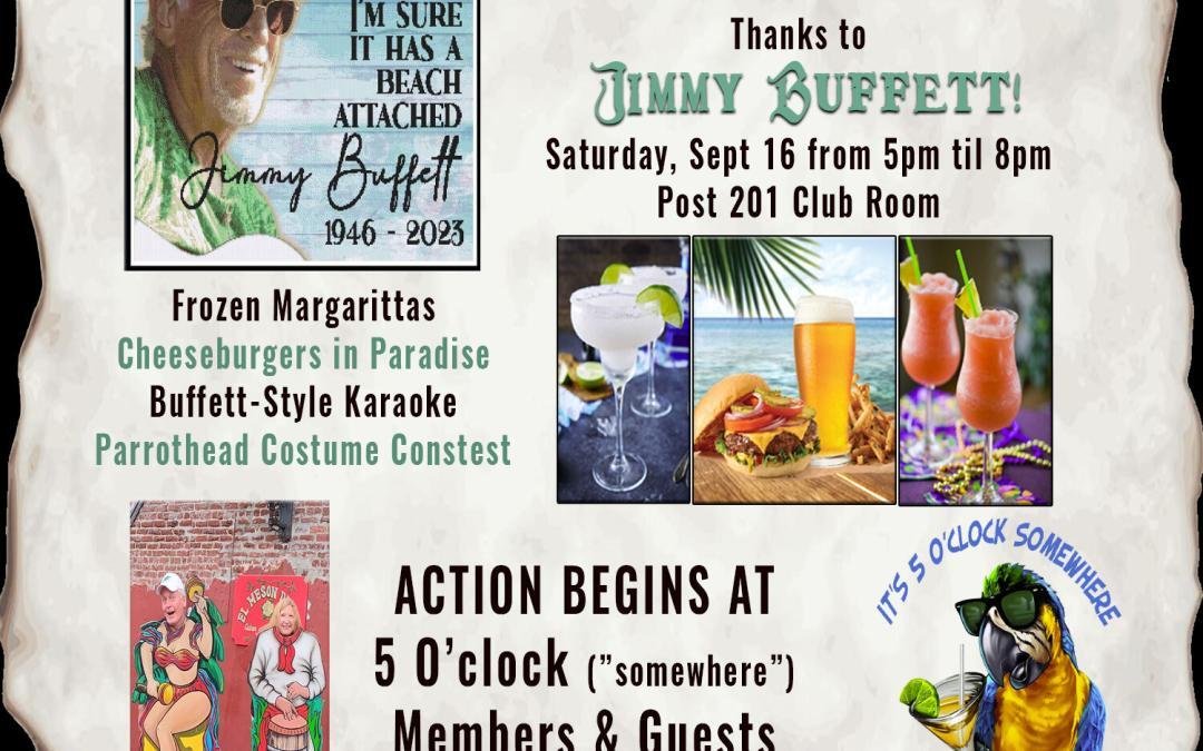 Jimmy Buffett Celebration of Life, Music, Food and Memories