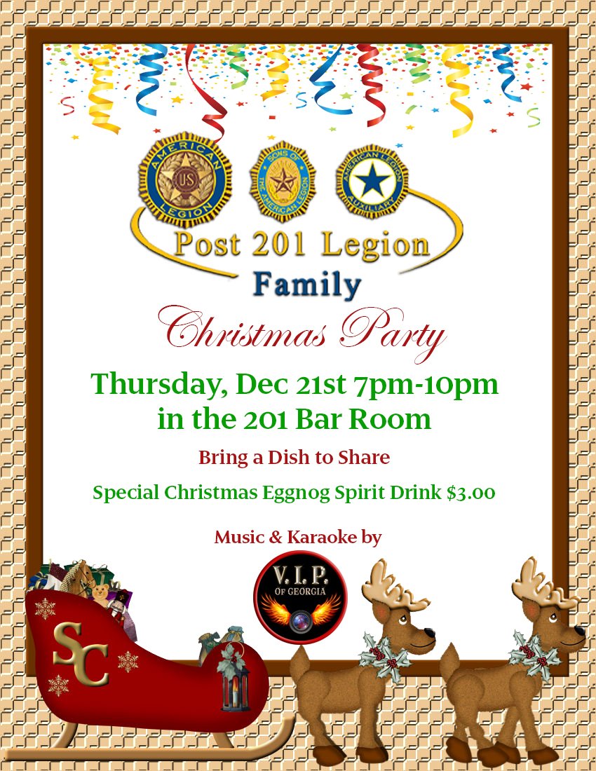 Legion 201 Christmas Party